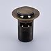 Bathroom Sink Drain with Overflow Pop up Design Antique Brass