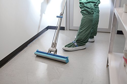 Vileda Roll-O-Matic Sponge Mop, Orignal Stainless Steel, 14 IN - Thumbnail 3