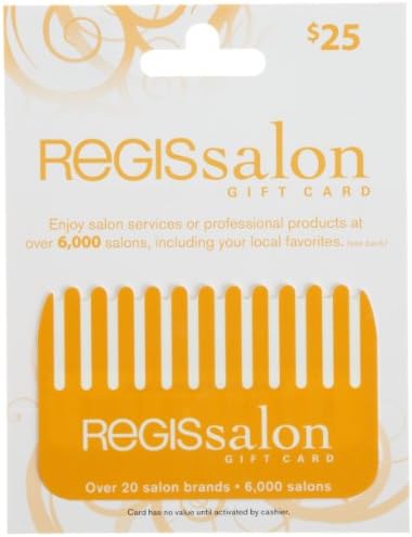 Regis Salon Gift Card $25