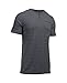 Under Armour Men's Charged Cotton Henley T-Shirt, Carbon Heather/Black, Medium