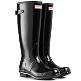 Womens Hunter Original Adjustable Back Gloss Rain Snow Wellington Boot