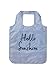 Kate Spade New York Blue Striped Reusable Shopping Tote, Seersucker