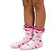 TeeHee Kids Girls Cotton Double Ruffle Crew Socks 6 Pair Pack (6-8 Years, Dots)