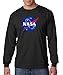 NASA Long Sleeve Shirt Meatball Logo Space Shuttle Rocket Science Geek Tee