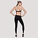 Women's Sexy Strappy Hollow Crisscross Back Front Hanging Neck Support Yoga Gym Sports Short Slim T-shirt Tubes Bra Tops (L)