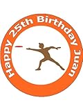 7.5" Disc Ultimate and Frisbee Birthday Edible