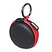 Earbud Case JCBritw Hard Earphone Case Headphone Carrying Storage with Carabiner, Red