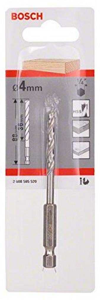 Bosch 2608595520 4 x 43 x 88 mm Hex Shank Wood Bit