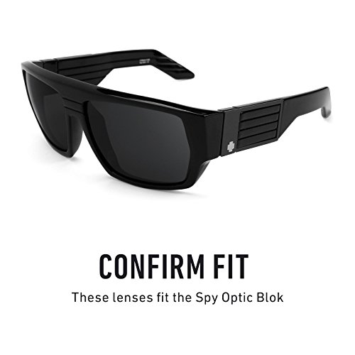 Revant Replacement Lenses for Spy Optic Blok Polarized Elite Burnside Black