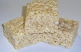 Scott's Cakes 1 lb. Rice Krispies Treats in a Pearl Tray with Yellow Krinkle