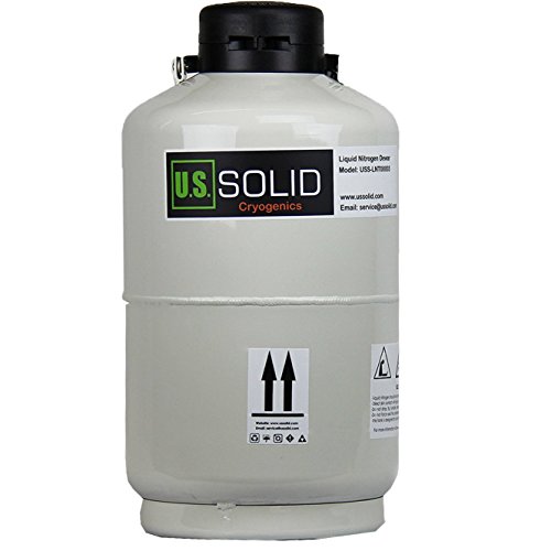 US SOLID Liquid Nitrogen Dewar 10L Cryogenic Container Liquid Nitrogen