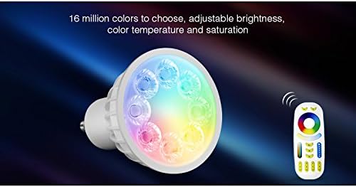 LIGHTEU®, 4X 4W GU10 RGB+CCT LED Spotlight Color Changing and CCT WW CW Temperature Adjustable, Original Mi-Light - Image 3