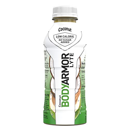 BODYARMOR LYTE Sports Drink Low-Calorie Sports Beverage, Coconut, Natural Flavors With Vitamins, Potassium-Packed Electrolytes, No Preservatives, Perfect For Athletes, 16 Fl Oz (Pack of 12)