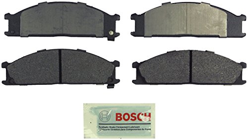 Bosch BE333 Blue Disc Brake Pad Set for Nissan: 1986-94 D21 Pickup, 1998-04 Frontier, 1987-95 Pathfinder, 1995-97 Pickup; Subaru: 1992-95 SVX - FRONT