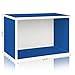 Way Basics Eco Stackable Shelf and Shoe Rack, Blue (made from sustainable non-toxic zBoard paperboard)