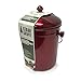 Red Metallic Stainless Steel Kitchen Compost Bin, 1.3 Gallon, with Charcoal Filter Lid – Cedar Grove