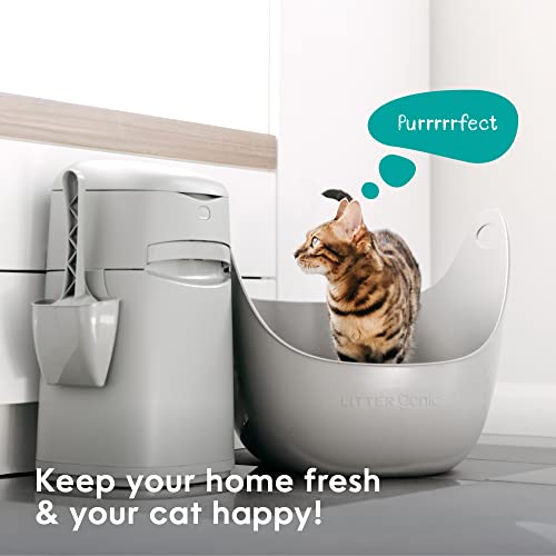 Litter Genie Easy Roll Pail Cat Litter Box Waste Disposal System for