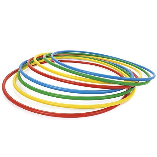 J&J's ToyScape 27" Dia Durable Hula Hoops Bundle (Pack of 12 - Assorted Colors) Ideal Playground Activity, Sports & Outdoor Fun Game for Young Kids & Children - Thumbnail 2