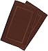 Utopia Towels Cotton Banded Rug, Bath Mats, Not a Bathroom Rug, 21 by 34 Inches, 100% Ring Spun Cotton, Highly Absorbent Shower Bathroom Floor Mat, Dark Brown, 2 Pack