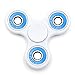 Hand Spinner Tri-Spinner Fidget Spinner Toy Stress Reducer - Perfect For Add, Adhd, Anxiety, and Autism Adult Children White
