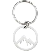 Jude Jewelers Stainless Steel Moutain Shape Keychain Pendant