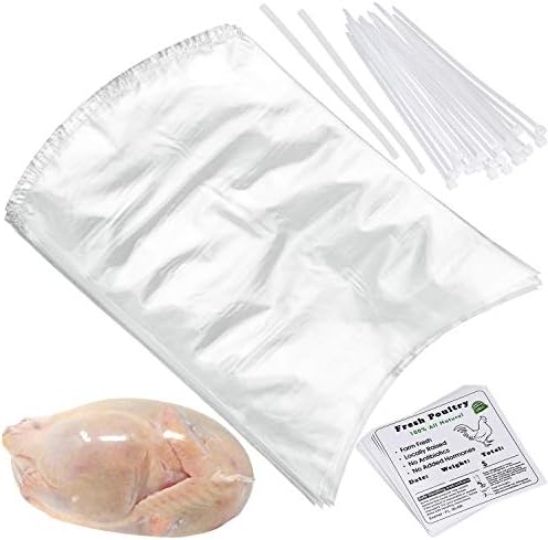 50 pcs 13x18 Inch Poultry Heat Shrink Wrap Bags