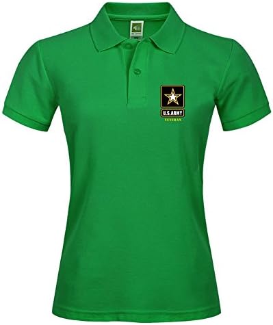 Us Army Veteran Various Style Sport Women Polo Shirt Green Quick Dry Polo X-large Uniform