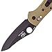 Benchmade Griptilian 550HG Knife, Sheepsfoot Blade, Plain Edge, Coated Finish, Sand Handle