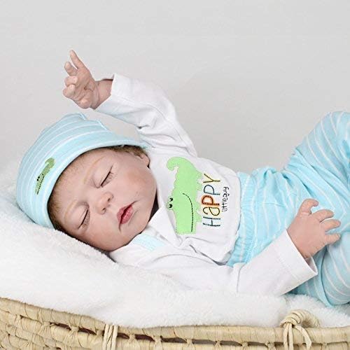 full body silicone baby boy sleeping