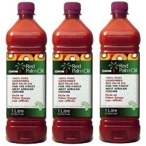 Red palm oil (100% pure) 3 bottle (33.81 oz ea.)