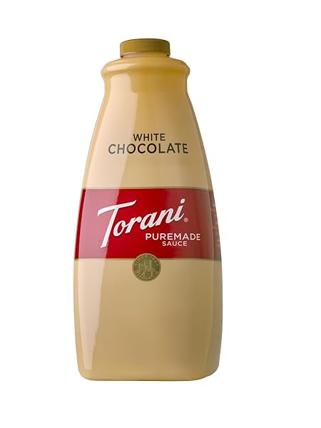 TORANI WHITE CHOCOLATE SAUCE, 64 OUNCE