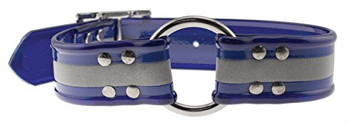 OmniPet Sunglo Reflective Ring in Center Dog Collar, 1 x 25, Blue