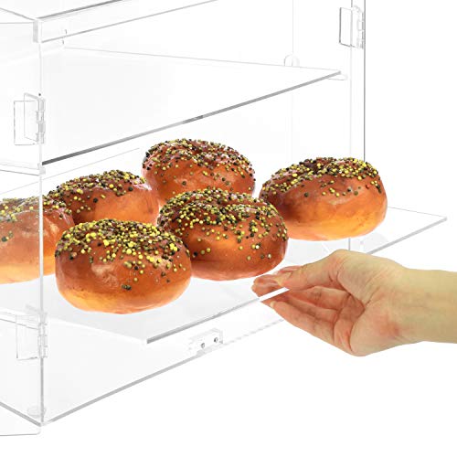 image for Ikee Design Clear Acrylic Case, Marketing Holders, Retail Pastry Bagel