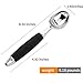 Ice Cream Scoop Professional Heavy Duty Stainless Steel Ice Cream Scooper Dishwasher Safe Black Handle