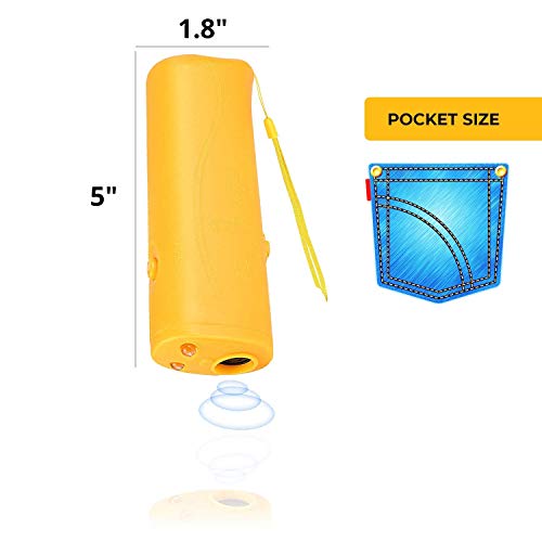 nicekrud Ultrasonic Dog Bark Deterrent & Handheld Anti Barking Repeller Training Gadget for Pets and Dog Trainer & Dog Barking Control Devices
