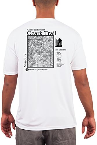 American Backcountry Men's Ozark Trail UPF 50+ Short Sleeve T-shirtLarge White