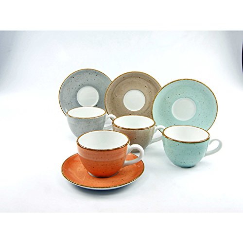 Creatable, 17725, Serie Vintage Nature, 8-teiliges Geschirrset, Kaffeetassen Set aus Porzellan, spülmaschinen- und mikrowellengeeignet, Made in Europe – Bild 3