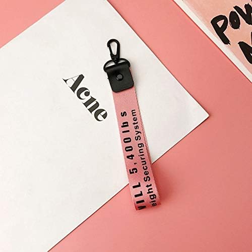 NATTEL New Off White Ribbon Band Keyring Key Rings For Women Bag Charms Short and Long Ribbon For Phone Case Wallet Keychain Key Chain