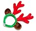 Midlee Christmas Reindeer Antlers with Ears for Large Dogs