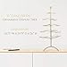 TRIPAR Christmas Tree Ornament & Jewelry Display, Gold Finish (3 Foot Height) - Decorative Wire Stand and Necklace Holder - 5 Tiers of Branches, Perfect for Wrought Iron Trees - Perfect Holiday Gift