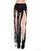 iHeartRaves Black Eden Floral Lace Sheer Maxi Skirt (Small)
