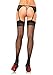 Leg Avenue Women's Backseam Stockings, Black Cuban Heel, One Size