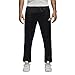 adidas Men's Essential Tricot 3 Stripe Tapered Pants, Black/White, Large