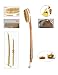 Natural Boar Bristle Body Brush and Soft Wool and Boar Bristle Face Brush Set for Wet/Dry Bath Brushing Shower, Washing, Excellent for Skin Exfoliating, Cellulite Treatment and Lymphatic Massage.