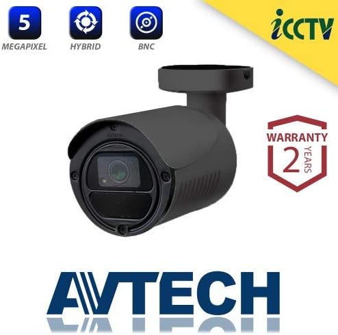 AVTECH EZC5010G 5MP HYBRID ULTRA LOW LIGHT GREY BULLET CAMERA 50M IR - EZC5010G - G