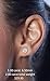 Central Diamond Center 14K Solid Gold Post & Sterling Silver 4 Prong CZ Stud Earrings - Rose Gold Plated - 6.50mm - 2.00cttw