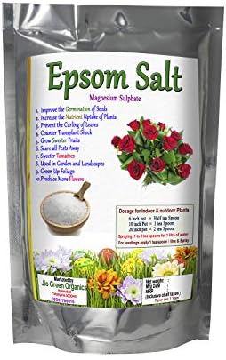 Jio Green garden Store Epsom Salt 400 grams Magnesium Sulfate fertilizer for Roses, tomatoes, landscape, fruit trees, grass etc