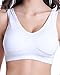 3 Pack Womens Wirefree Sleep Bra Medium Black Nude White Black