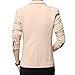 Mens Slim Fit Single One Button Blazer Jackets Khaki US Small/Label XX-Large