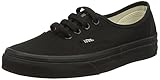 Vans Authentic Unisex Skate Shoes, BLACK/BLACK 8 B(M) US Women / 6.5 D(M) US Men